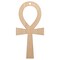 Coptic Cross Ankh Egyptian Hieroglyphic Unfinished Craft Wood Holiday Christmas Tree DIY Pre-Drilled Ornament